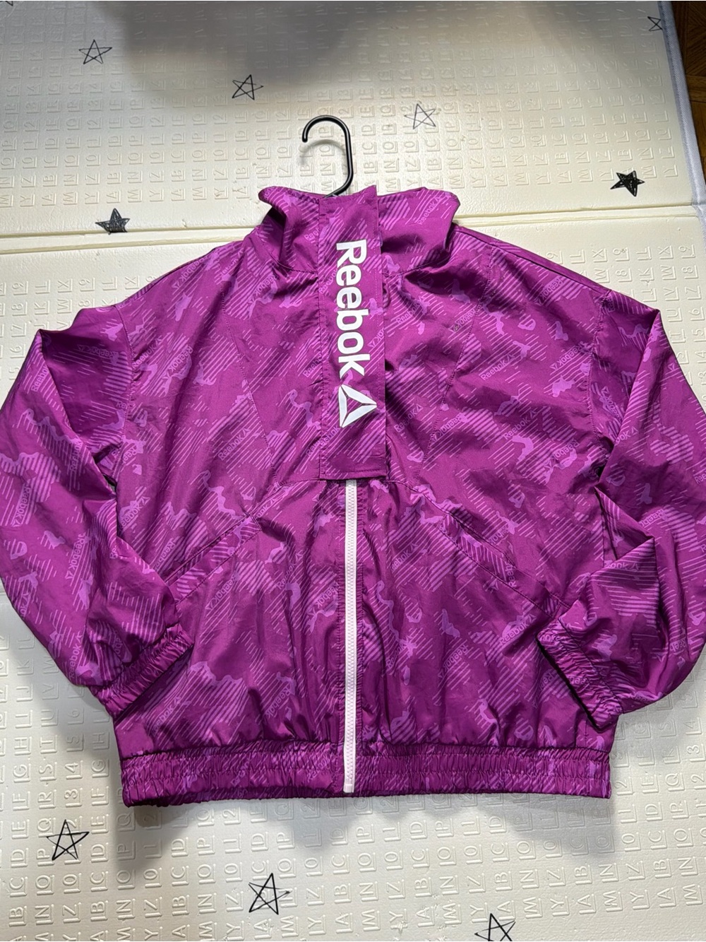Reebok Purple Windbreaker Jacket